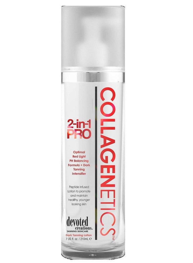 Devoted Creations Collagenetics 2 in 1 Pro Red Light Therapy Prep Lotion & Tan Acc - Image 1