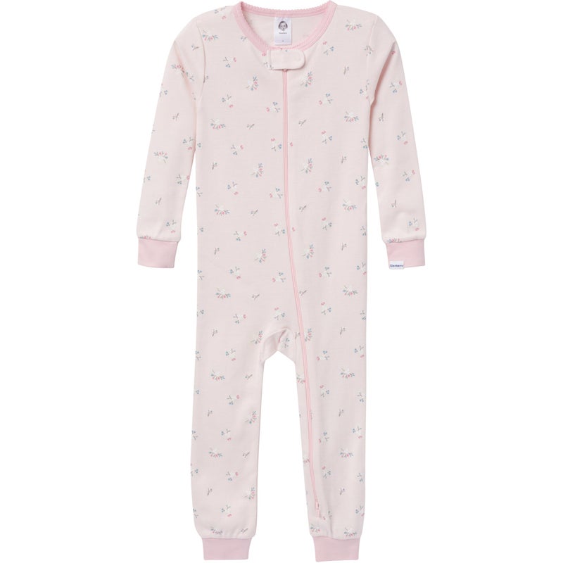 Gerber Baby-Girls 3-Pack Snug Fit Footless One-Piece Cotton Pajamas, Woodland Floral, 18 Months - Image 3