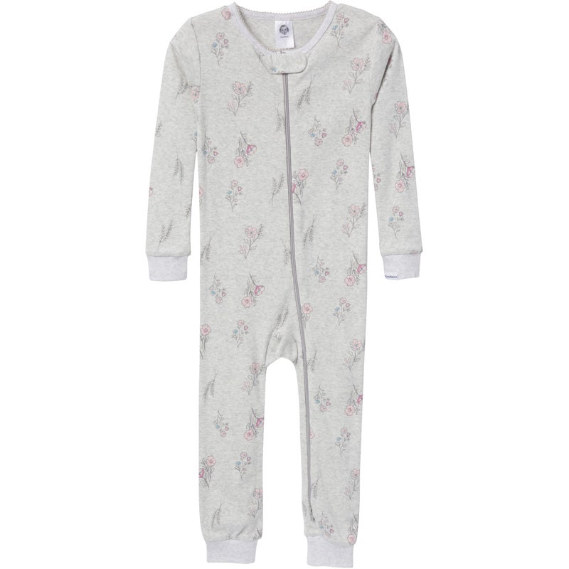 Gerber Baby-Girls 3-Pack Snug Fit Footless One-Piece Cotton Pajamas, Woodland Floral, 18 Months - Image 4