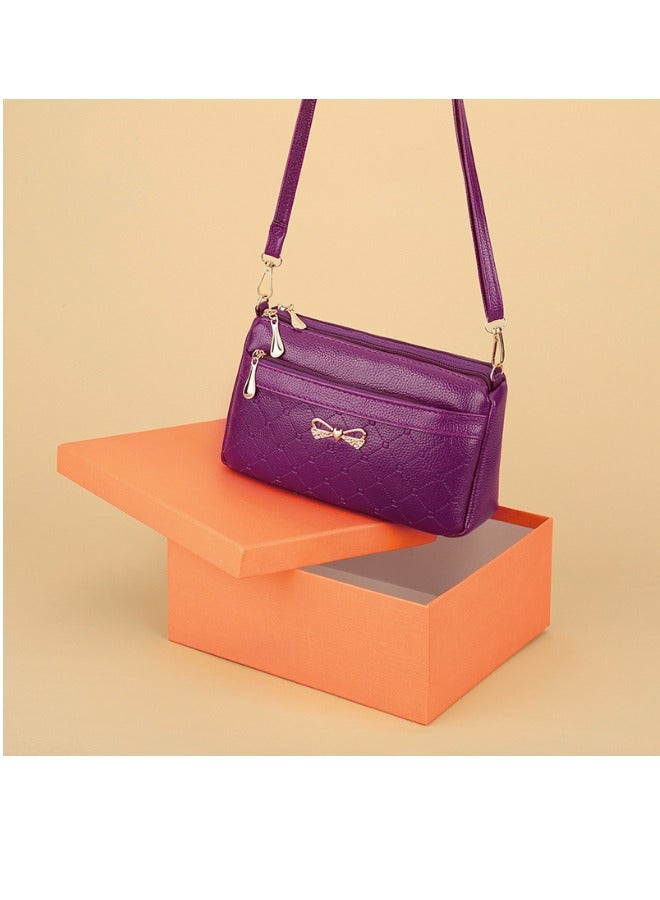 Leather Shoulder Handbags for Women Cross-body Bags Carrying Bag Ladies Purse Wallet for Daily Work Business