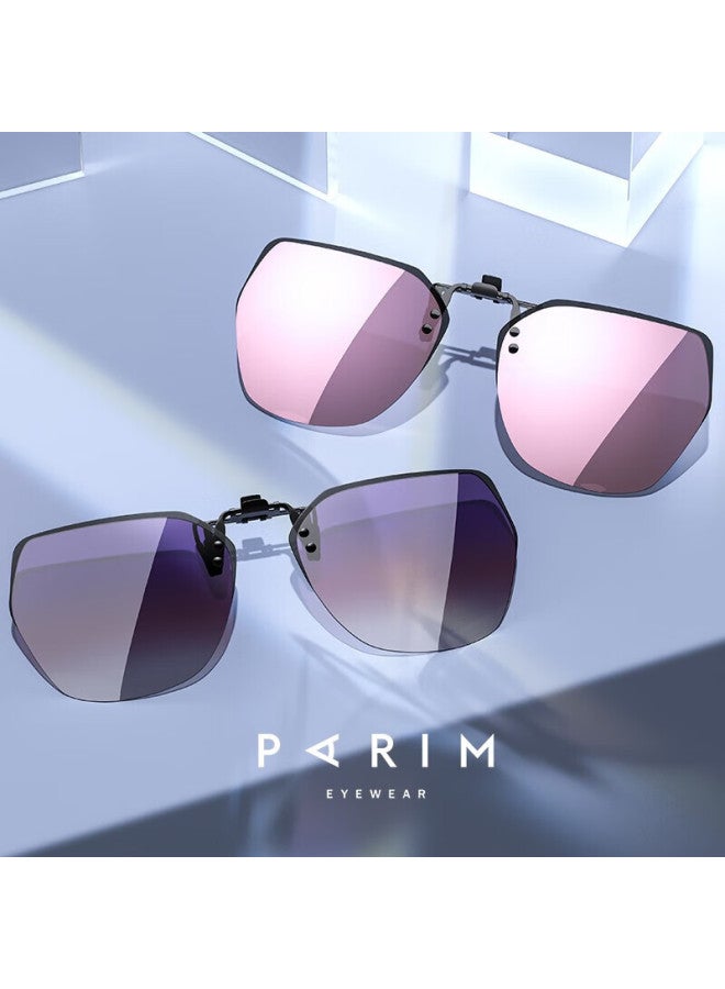 Parim Clip-on Sungl For Women Driving Polarized Lightweight Prescription Myopia Gl Men Uv Protection Sunscreen - Image 2
