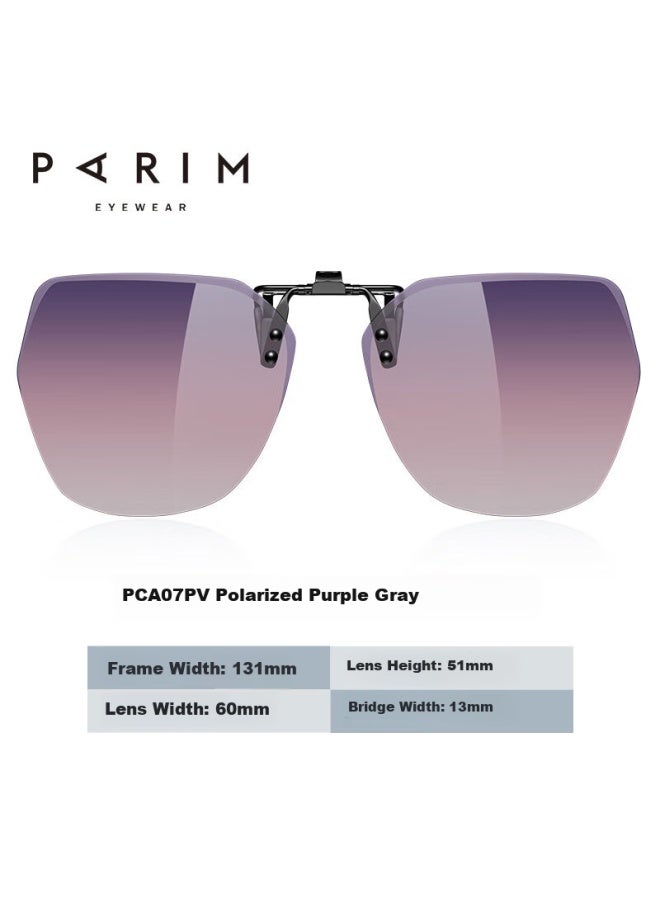 Parim Clip-on Sungl For Women Driving Polarized Lightweight Prescription Myopia Gl Men Uv Protection Sunscreen - Image 3