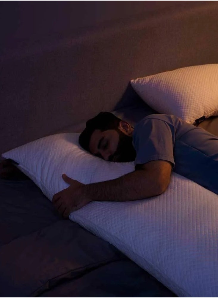 Neyam Long Pillow From Neyam, 51 X 170 Cm, Is A Cylindrical Pillow Designed For More Comfortable Sleep. It Contains Shredded Memory Foam, Allows Multiple People To Sleep, And Is Suitable For Side Sleeping.  - Image 3