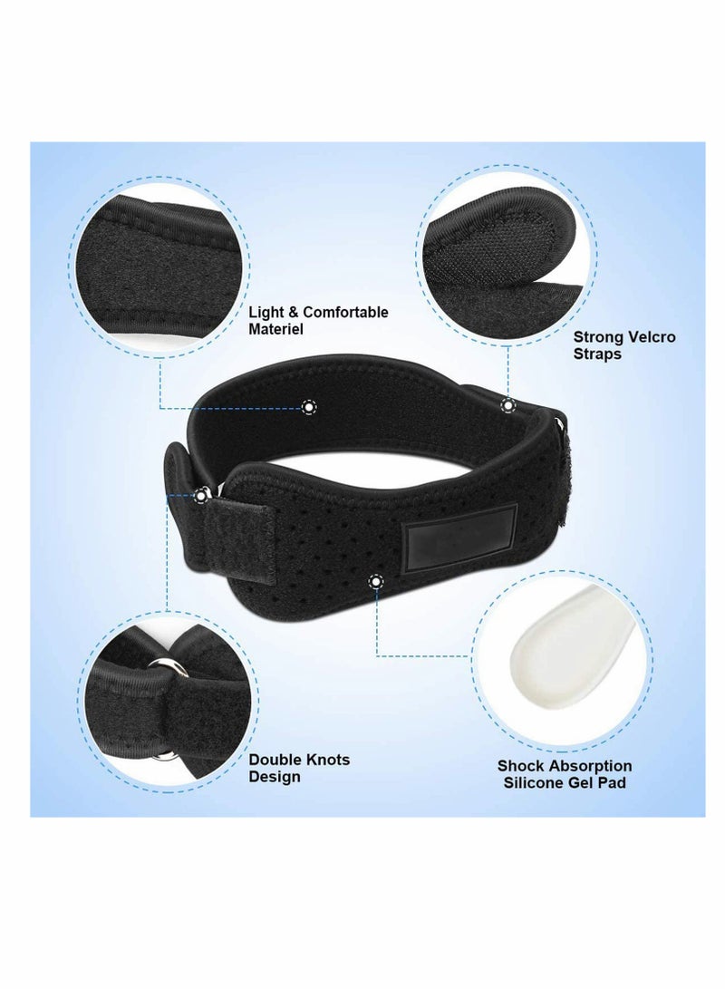 KASTWAVE Patella Strap Knee Brace Support, 2 Pack Knee Brace for Arthritis, ACL, Running, Basketball, Meniscus Tear, Sports, Athletic Best Knee Brace for Hiking, Soccer, Volleyball & Squats (2 Pack)  - Image 3