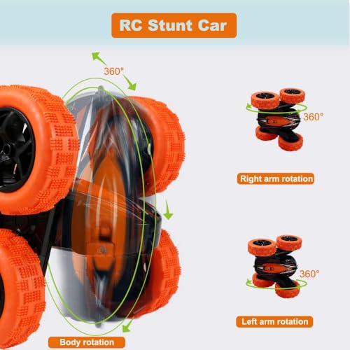 FREE TO FLY Remote Control Car Rc Cars Drift High Speed 4Wd Off Road Stunt with 360 Flips Christmas Birthday Gifts Racing Toys for Kids Age 812 68 35 - Image 5