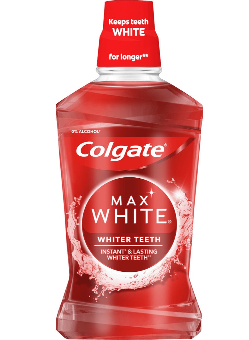 Colgate Pack Of 2 Colgate Max White Expert Whitening 500ml Mouthwash - Image 2