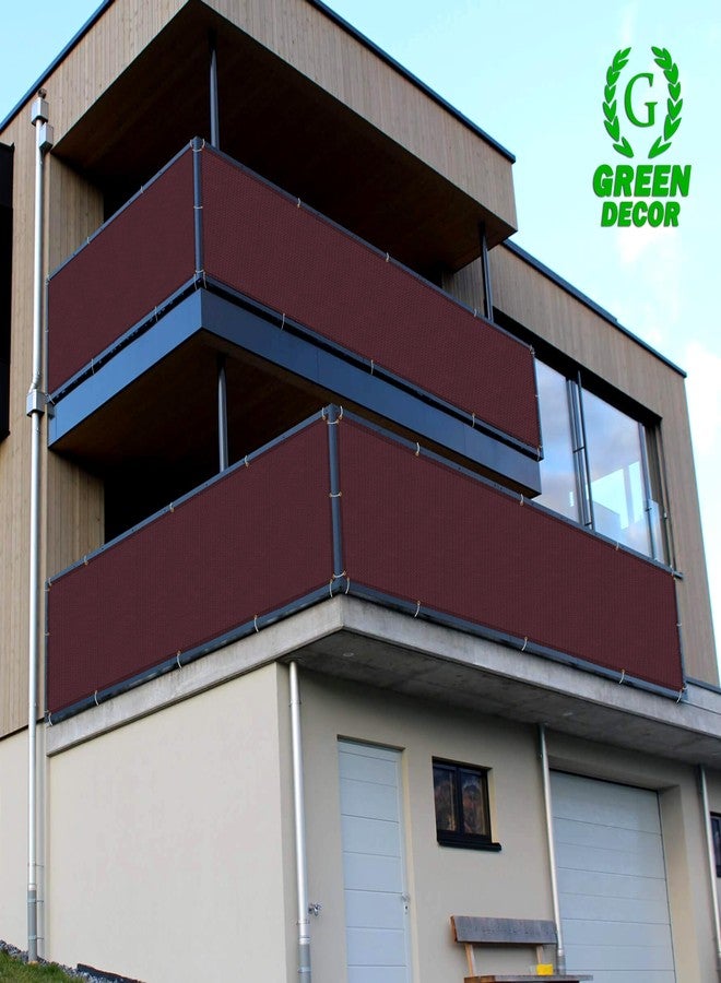 GREEN DECOR HDPE Fabric Self Fold Baby Kids Safety Net Protector for Balcony & Staircase Railing Guard,Balcony Stairway Net Baby Safety Products for Indoor&Outdoor(Burgundy Color, 0.90X4 MTR) - Image 3