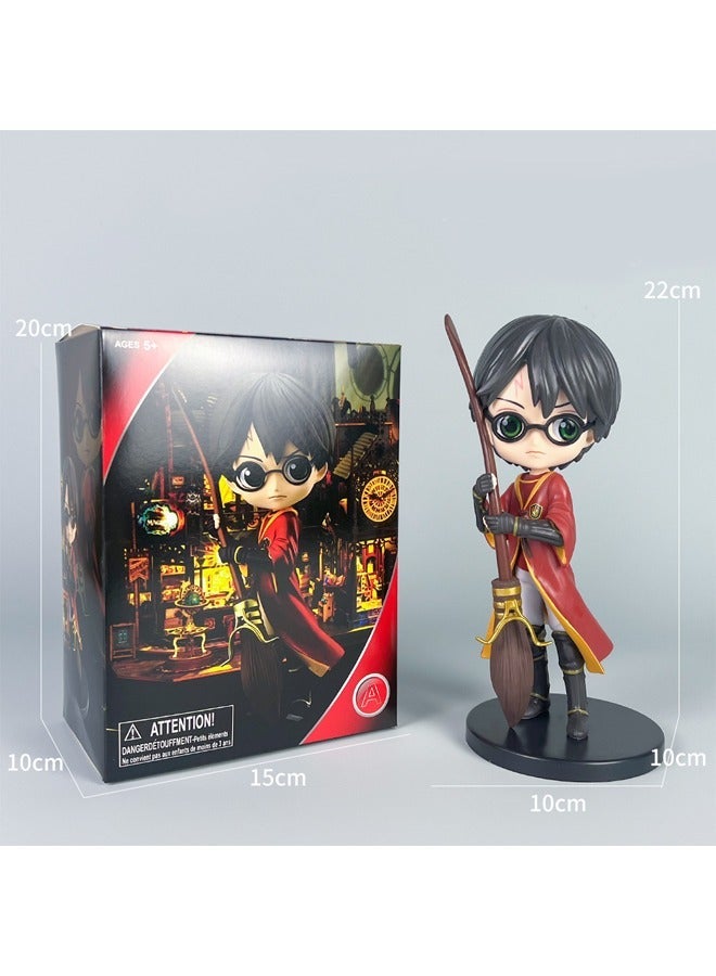 Academy of Magic Figure Big Eyes Riding Broom Harry Potter Model Ornament 22cm - Image 3