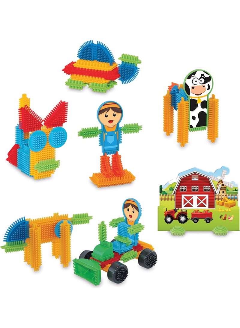 dede Grandpa Cactus Blocks 75 Pieces Farmhouse Educational Tutorial Intelligence Builder Toy  - Image 3