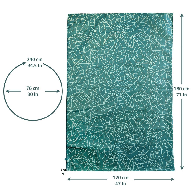 UB-STORE Plant Covers Freeze Protection 47"x71" in 2 Pack | Green Winter Frost Blankets for Outdoor Plants | Reusable Garden Cover Bags with Zipper Drawstring | Cold Weather Shrub Protection Cloth - Image 4