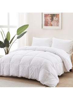 DubaiGallery 3 Pcs Set Collection Light Warmth White Down Alternative Comforter Duvet Insert, Corner Tabs, Queen Size 240X260 CM  - Image 2