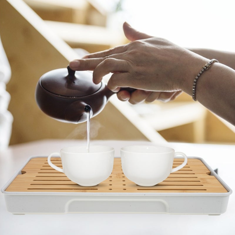 Tea Tray Drain, Sturdy and Durable Design for Casual or Elegant Entertaining, Compact Size - Image 4