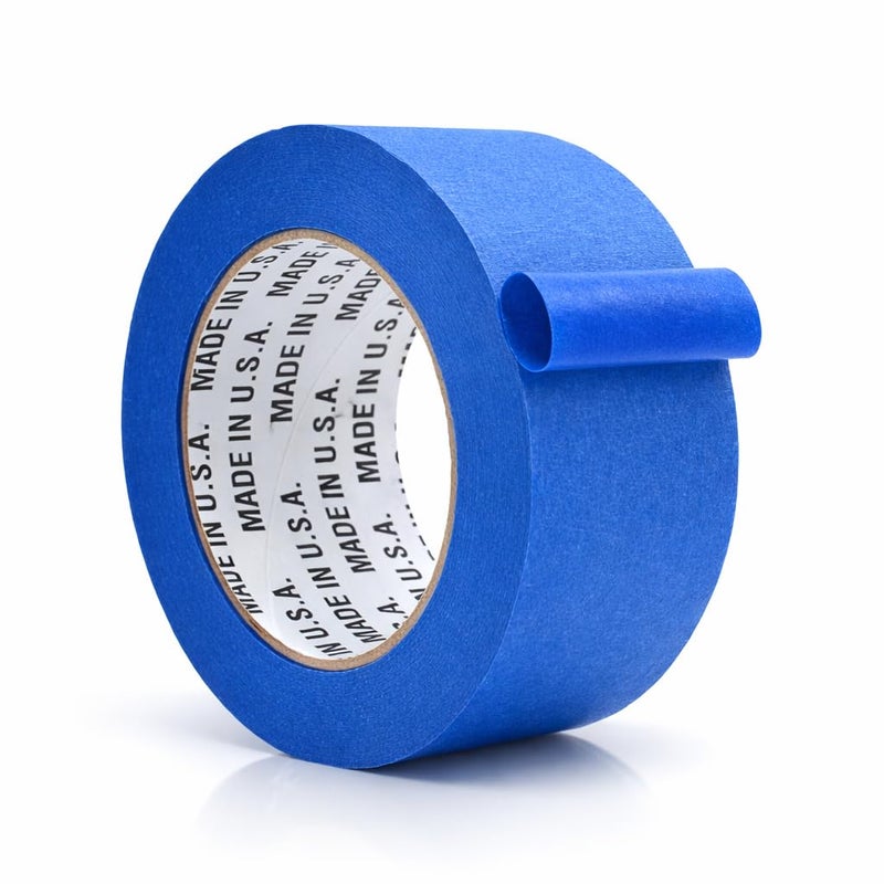 WOD Tape Made in USA Blue Painterâ€™s Tape - 2 inch x 60 yds. Thick & Wide Masking Tape for Safe Wall Painting, Building, Remodeling, Labeling, Edge Finishing - Image 1
