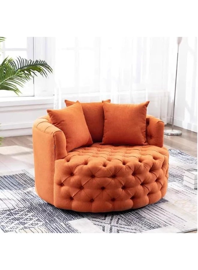 Zayn comforts Premium Nordic Sofa Chair  A Blend of Style and Comfort for any space (Orange)