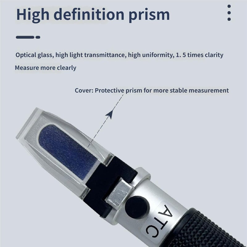 Handheld Refractometer for Measuring Sugar Content in Juice and Liquid with High Accuracy and Simple Operation Home Use - Image 2