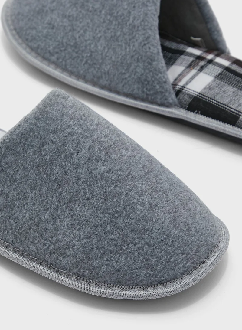 Seventy Five GREY Mule Bedroom Slipper for Men | Best Price UAE