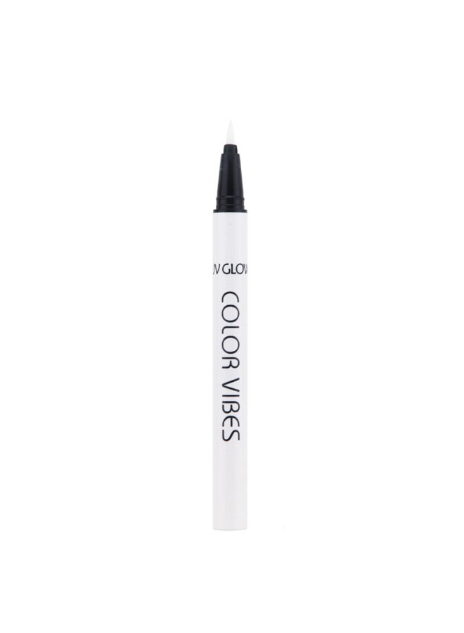 Wismee UV Glow Neon Liquid Eyeliner Matte Colored Eyeliners Pen Rainbow Colorful Neon Eyeliner Pencil Pigmented Waterproof Smudgeproof Long Lasting Eye Liner for Halloween Christmas Makeup White - Image 4