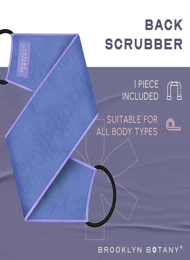 Brooklyn Botany Exfoliating Back Scrubber for Shower and Bath with Handles – Heavy Duty Exfoliating Body Scrubber for Massage and Dead Skin Remover for Body – 32.5” x 5” - Image 3