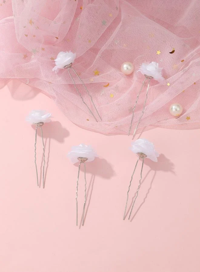 تايك تو Set of 5 - Flower Hair Pins