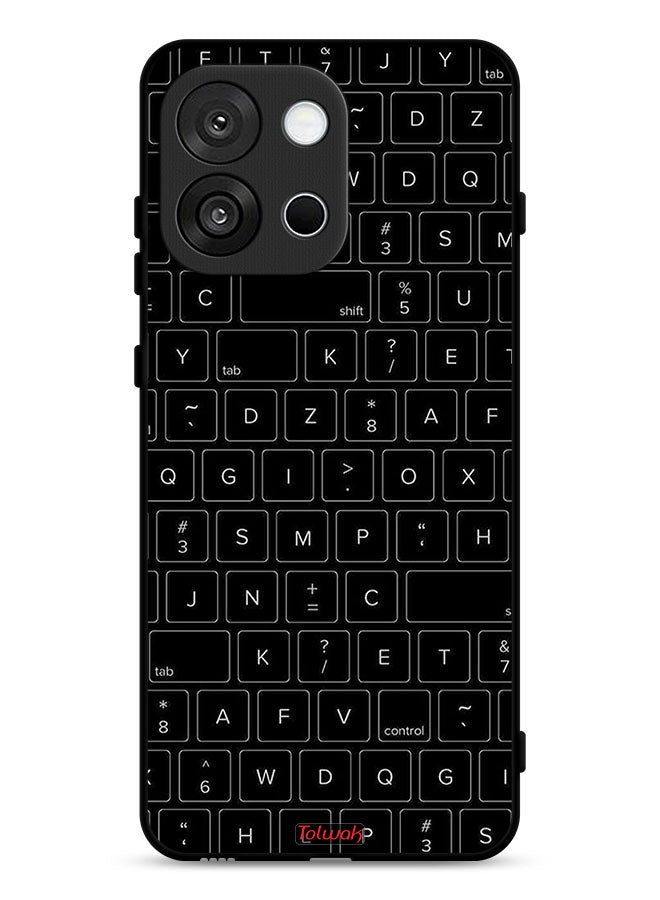 Tolwak OnePlus 13s Protective Case Cover Random Keyboard Keys Pattern - Image 1