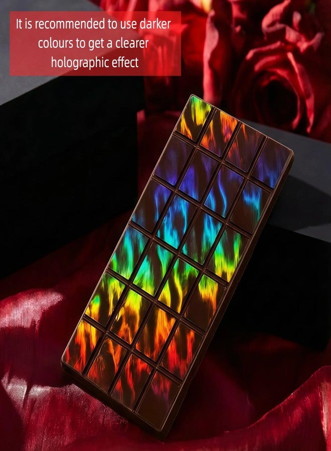 Ziliny Holographic Chocolate Molds Resin Silicone Chocolate Deep Thick Molds for Reusable DIY Baking Wax Melts(Flame) - Image 5