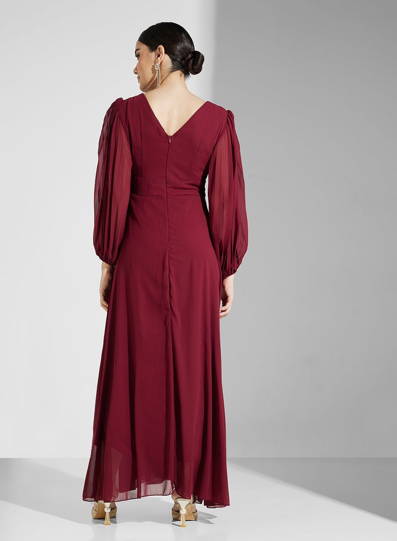 Khizana Embroidered Empire Dress - Image 2
