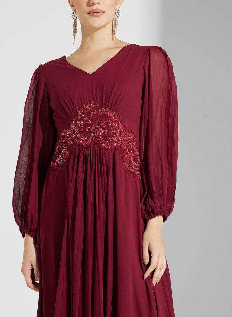 Khizana Embroidered Empire Dress - Image 3