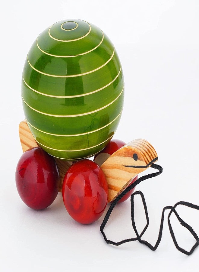 Funwood Games Super Tortoise Pull Along Wooden Toy for Children - Image 2
