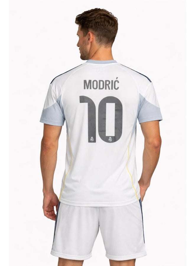 Toyland Men’s Real Madrid Home Football Jersey Set – Adult Sports T-Shirt & Shorts Kit-Small - Image 3