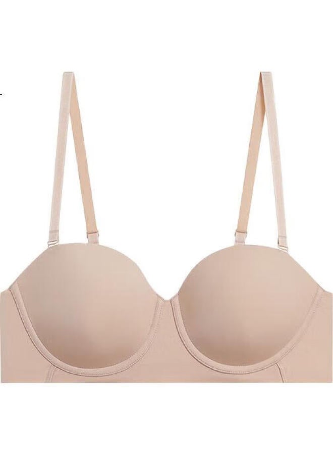 Aimer Women'S Soft Steel Ring Beauty Back Bandeau With Removable Shoulder Straps, Evening Dress Sling Bra - 75D - Image 2