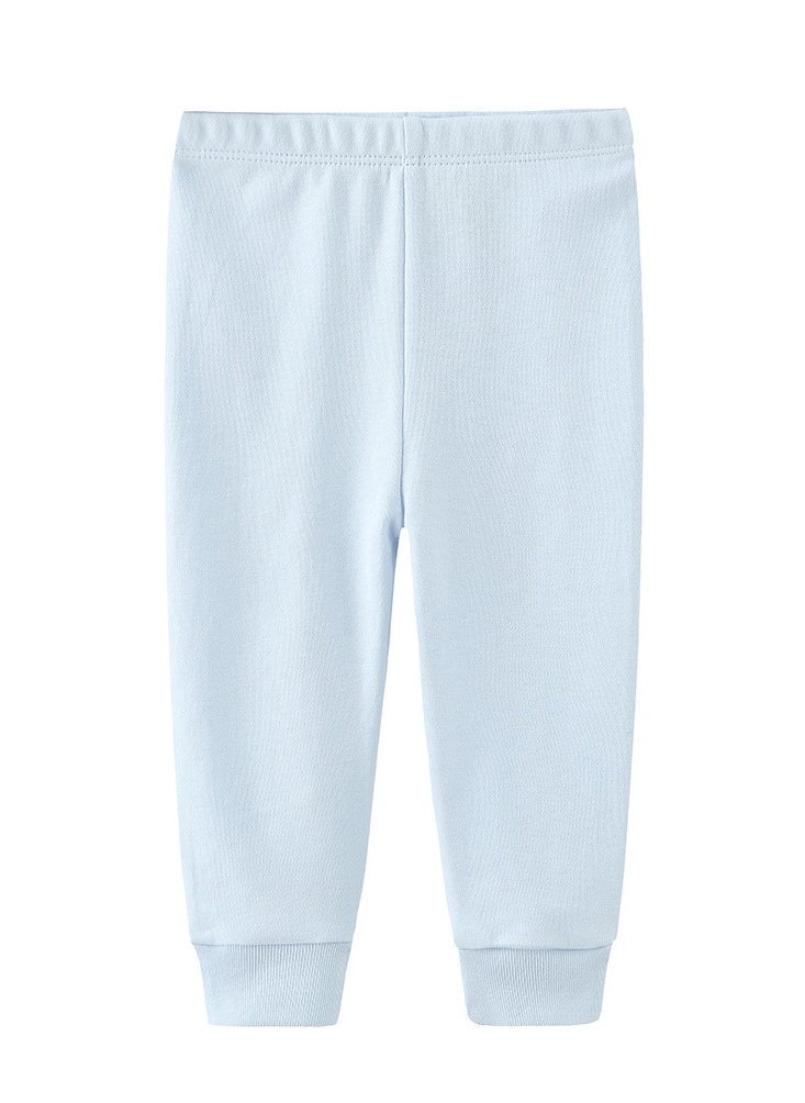 Four-Piece sSet of Elastic Breathable Pure Cotton High Waist Trousers For Infants And Young Children - Image 3