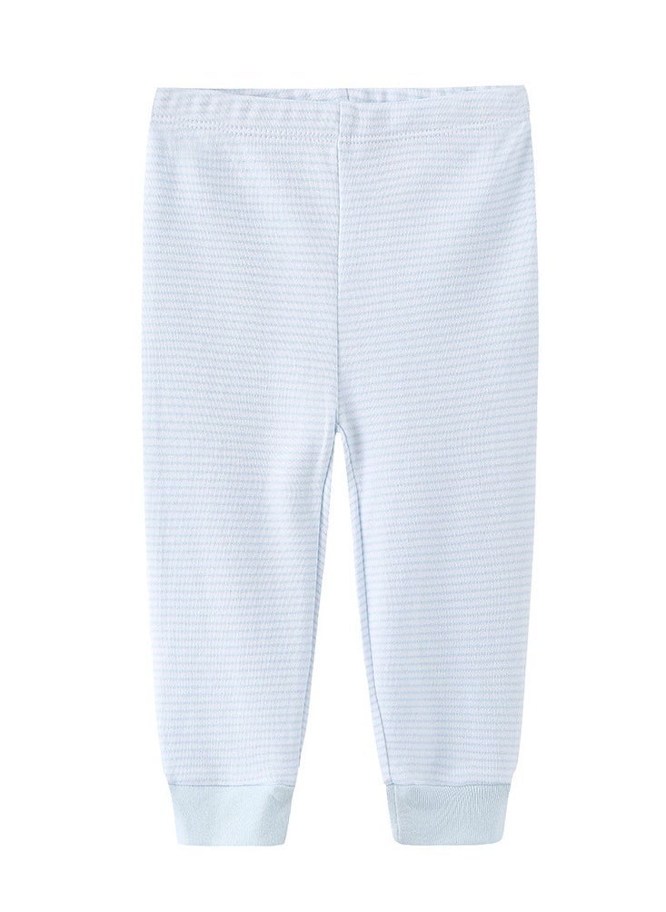 Four-Piece sSet of Elastic Breathable Pure Cotton High Waist Trousers For Infants And Young Children - Image 4