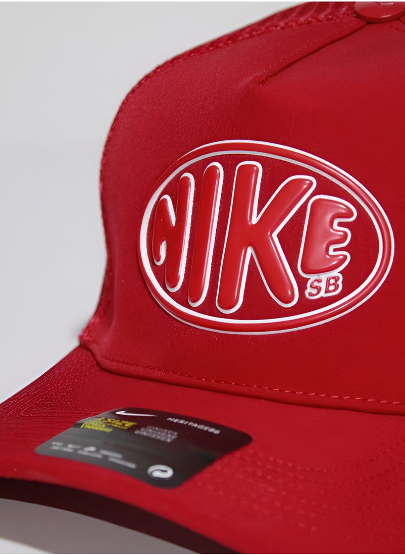 NIKE ORIGINAL -Nike SB Oval Logo Trucker Cap - Red  - Image 2