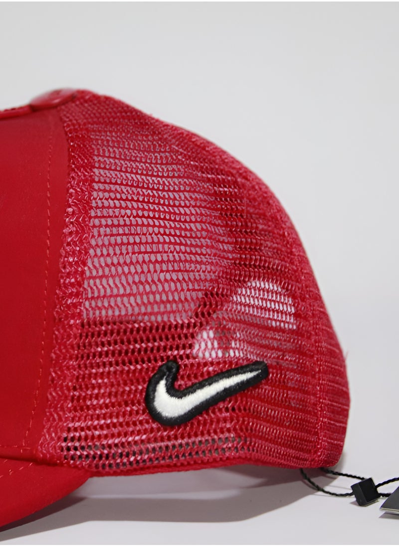 NIKE ORIGINAL -Nike SB Oval Logo Trucker Cap - Red  - Image 3
