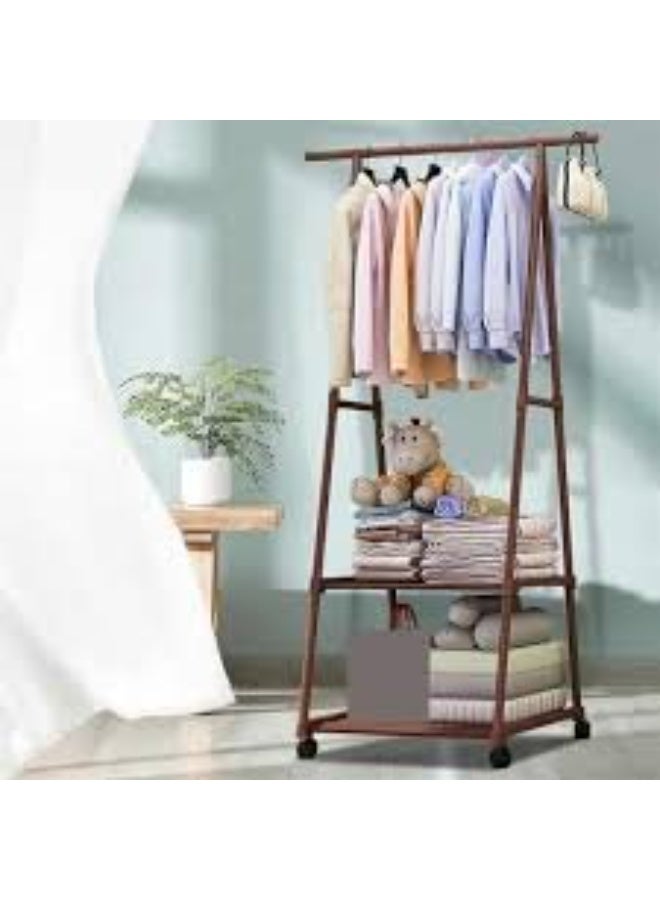 Coat Stand Clothes Rack Floor Hanger Stand Storage Wardrobe Hat Stand Bedroom Furniture Multifunctional Clothes Rack Easy to Assemble Coat Rack - Image 2