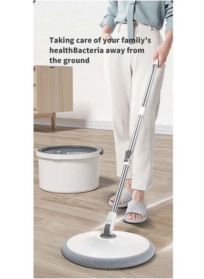 HOMESTAR Microfiber Spin Mop and Bucket Internal Water Filtration System Real Free-Hand for Types of Floors, Heavy Dirt, Pets Hair Cleaning  - Image 2