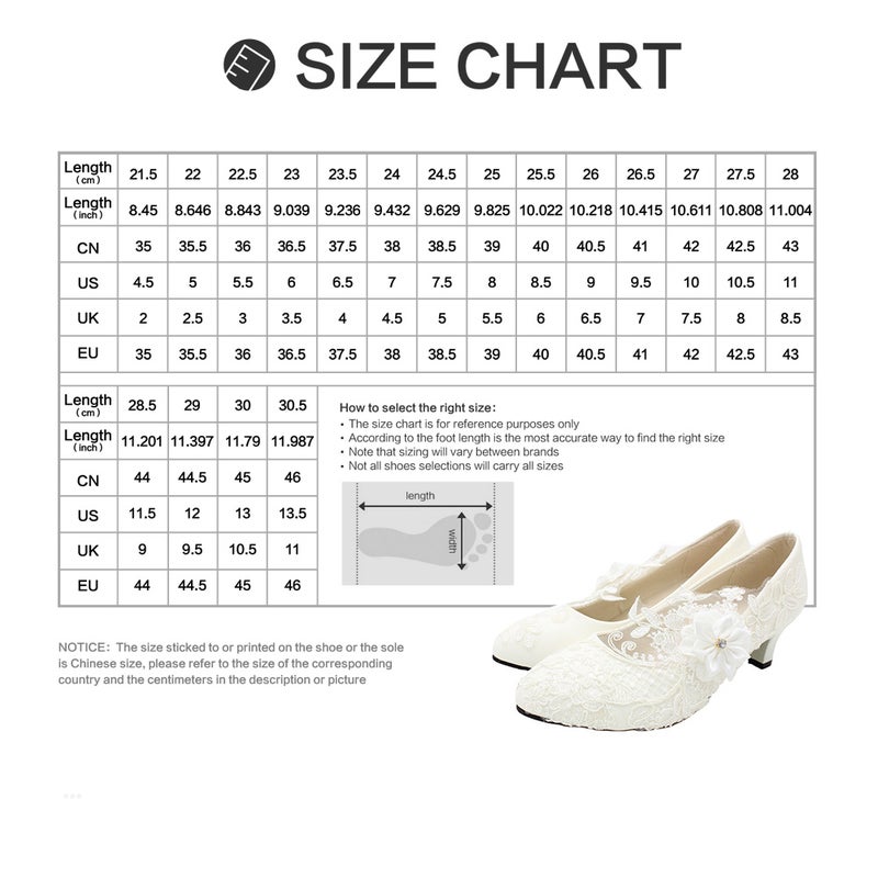1 Pair of Fashion Wedding Shoes Romantic Lace Shoes Wedding Footwear (White) - Image 3