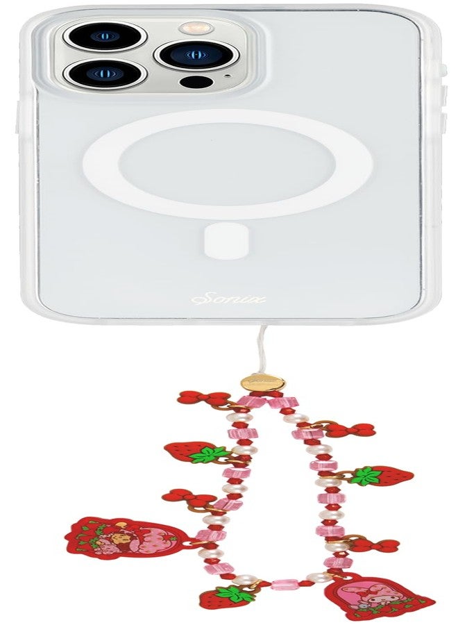 Sonix x Sanrio Beaded Phone Charm | Beaded Wristlet, Universal Phone Strap, and Detachable Cell Phone Lanyard with Silicone Charms | My Melody x Strawberry Shortcake - Image 3