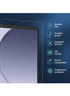 SNBFA 2 PCS Samsung Galaxy Tab A9 Screen Protector,Full Coverage 9H Tempered Glass Film,HD Clear Scratch Resistant 2.5D Edge HD Clarity  - Image 4