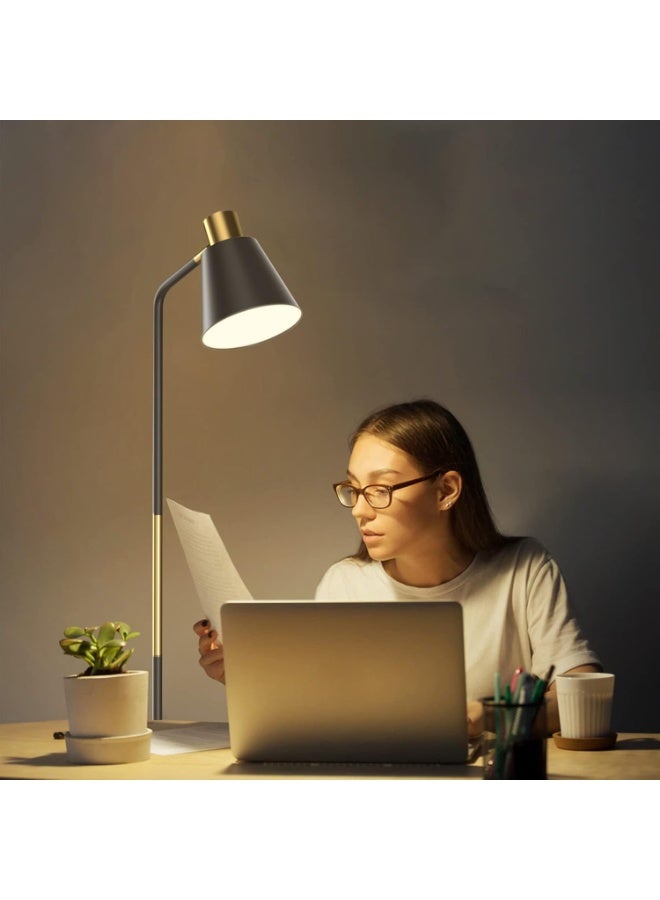 Bukela Industrial Floor Lamps for Living Rooms & Bedrooms - Rustic Farmhouse Reading Lamp - Standing, Adjustable Metal Heads Indoor Task Lighting for Living Room Bedroom Office Home Décor (Black-Large) - Image 3