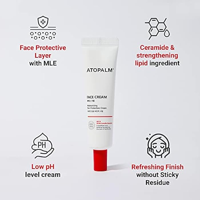 ATOPALM | Face Moisturizer Cream | Daily Hydrating Facial Moisturizer | Low pH Skin Barrier Cream with Vitamin E, Vitamin B5 for Sensitive Skin | Korean Skin Care Face Lotion | 1.1 fl oz (35ml) - Image 3