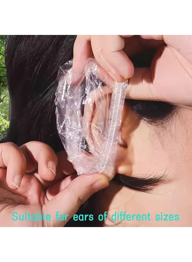 200pcs Disposable Waterproof Ear Covers Elastic Ear Protectors For Hair Dye Perm Salon - Image 5