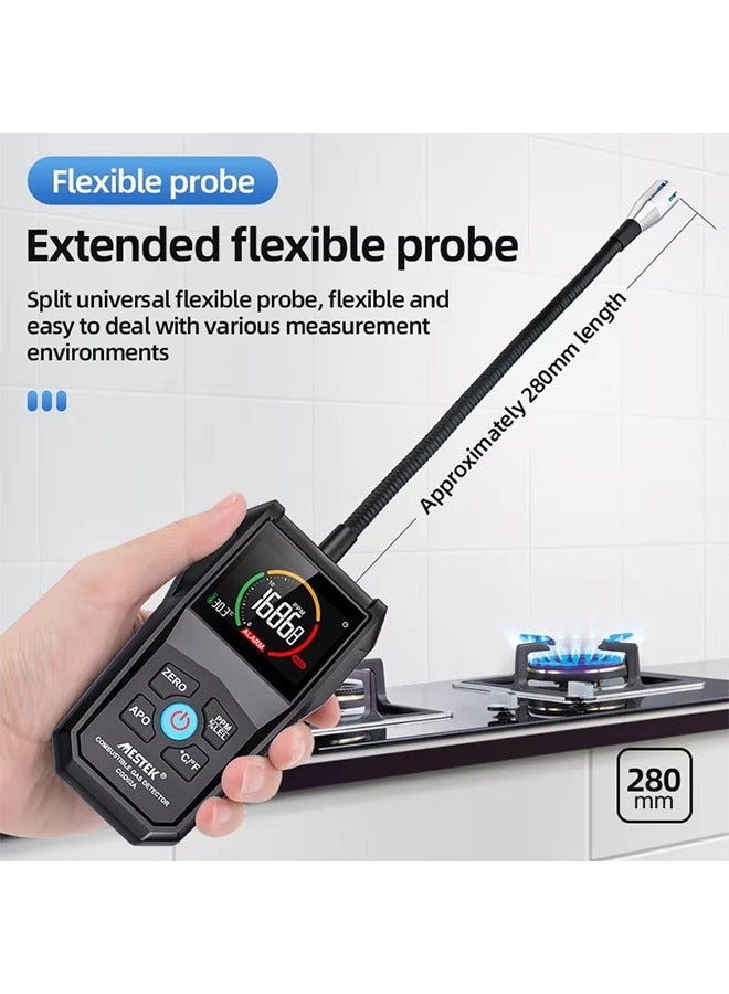 Gas Leak Detector Analyzer Methane Flammable 50000 PPM 100% LEL Combustible Natural Tester LCD Screen Sound and Light Alarm - Image 5