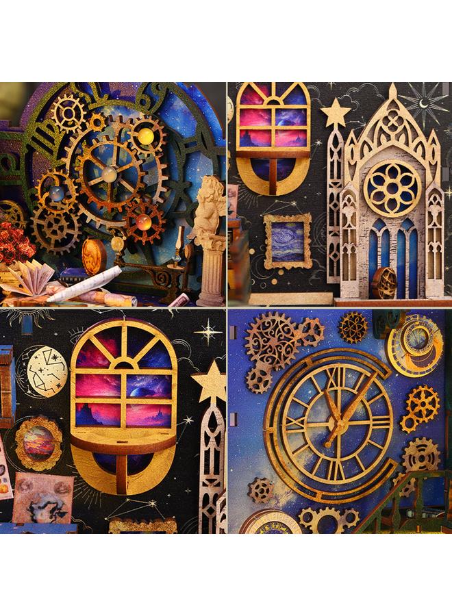 Bluejw Gate Diy Cabin Interstellar Exploration 3d Three-dimensional Assembled Book House Miniature Model Building Toy Birthday Gift - Image 3