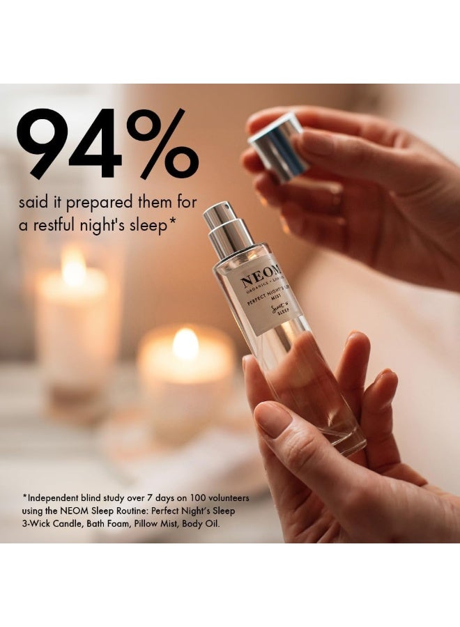 NEOM - Lavender & Chamomile Mist for Body & Pillow, 1 Fl Oz | Perfect Night's Sleep Range | Essential Oils | Pillow Mist - Image 2