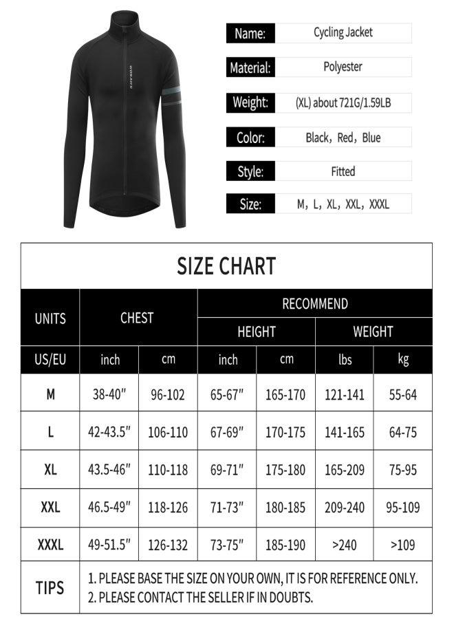 WOSAWE Men Long Sleeve Cycling Jersey Windproof MTB Bike Jacket Wind Coat Bicycle Clothing - Image 2