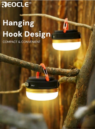Portable LED Camping Lantern with USB Rechargeable Flashlight Super Bright Night Work Light Waterproof Material Suitable for Emergencies Adventures Camping Fishing - view 3