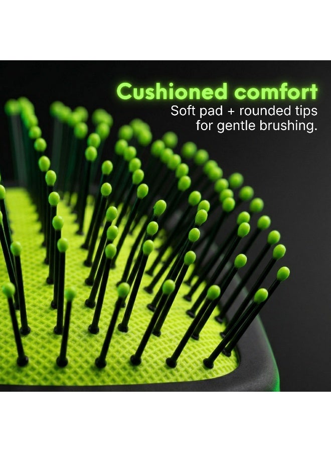 Glitters AuraFlow Detangling Hairbrush - Smooth Styling Vent Brush for All Hair Types - Image 3
