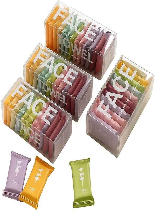 SYSVENT The Future مجموعة SYSVENT The Future المكونة من 14 قطعة من مناشف الوجه القطنية النقية المضغوطة للاستخدام مرة واحدة، مثالية للسفر، سهلة الحمل، لغسل الوجه واليدين، سميكة وكبيرة الحجم وقابلة لإعادة الاستخدام. - Image 1