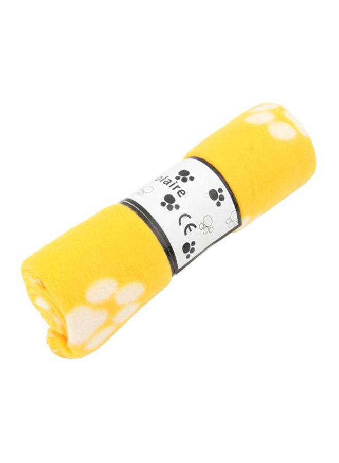 OUTAD Hot Sell Lovely Design Paw Prints Fleece Couture Blanket Mat Blue - Image 3